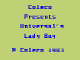 Lady Bug title screen for Intellivision